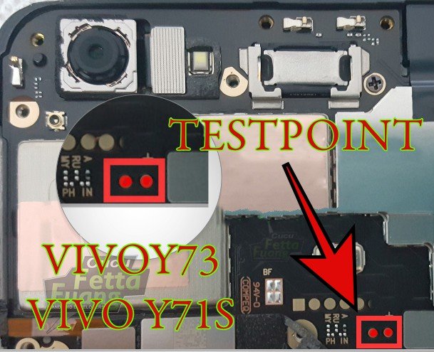 Vivo Y71t Test Point / EDL Point